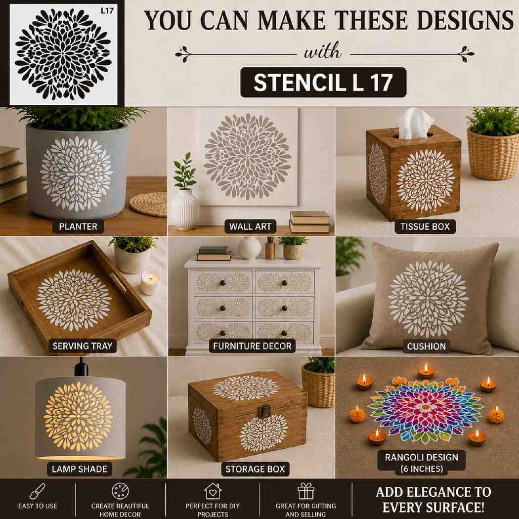 Craft Stencil 6x6 inch-L17