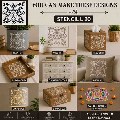 Craft Stencil 6x6 inch-L20