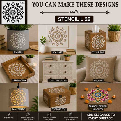 Craft Stencil 6x6 inch-L22