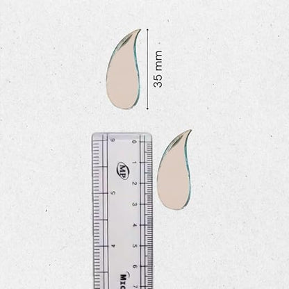 Glass Mirror- Paisley- 35mm