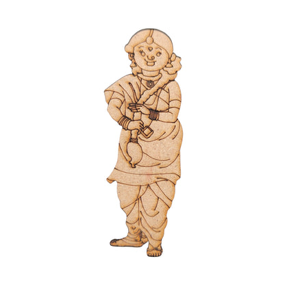 Pre Marked MDF Cutout Pattu Mami