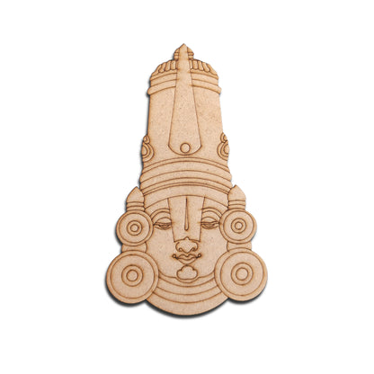 Pre Marked MDF Cutout Tirupati Balaji Design-02