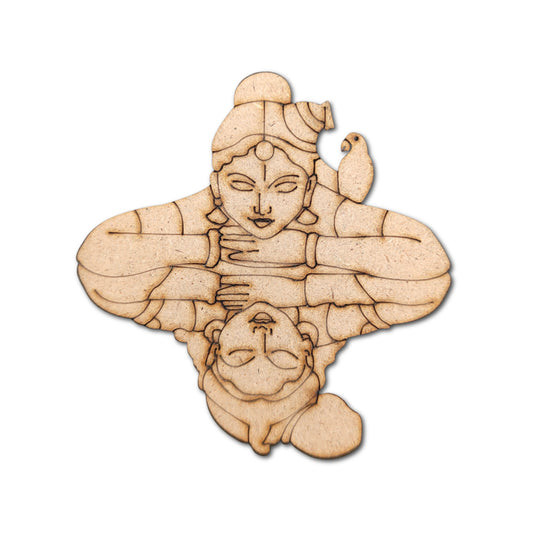 Pre Marked MDF Cutout Andal with Krishna