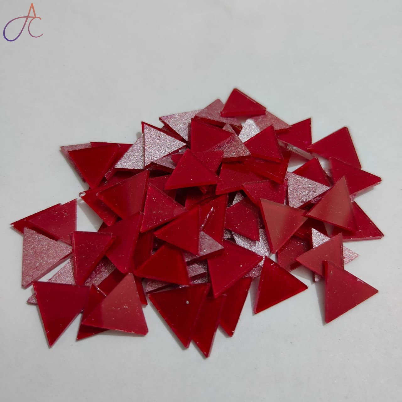 Color Glass Mirror-Triangle- 13MM