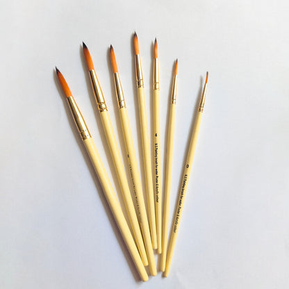 Round Painting Brushes Set of 7