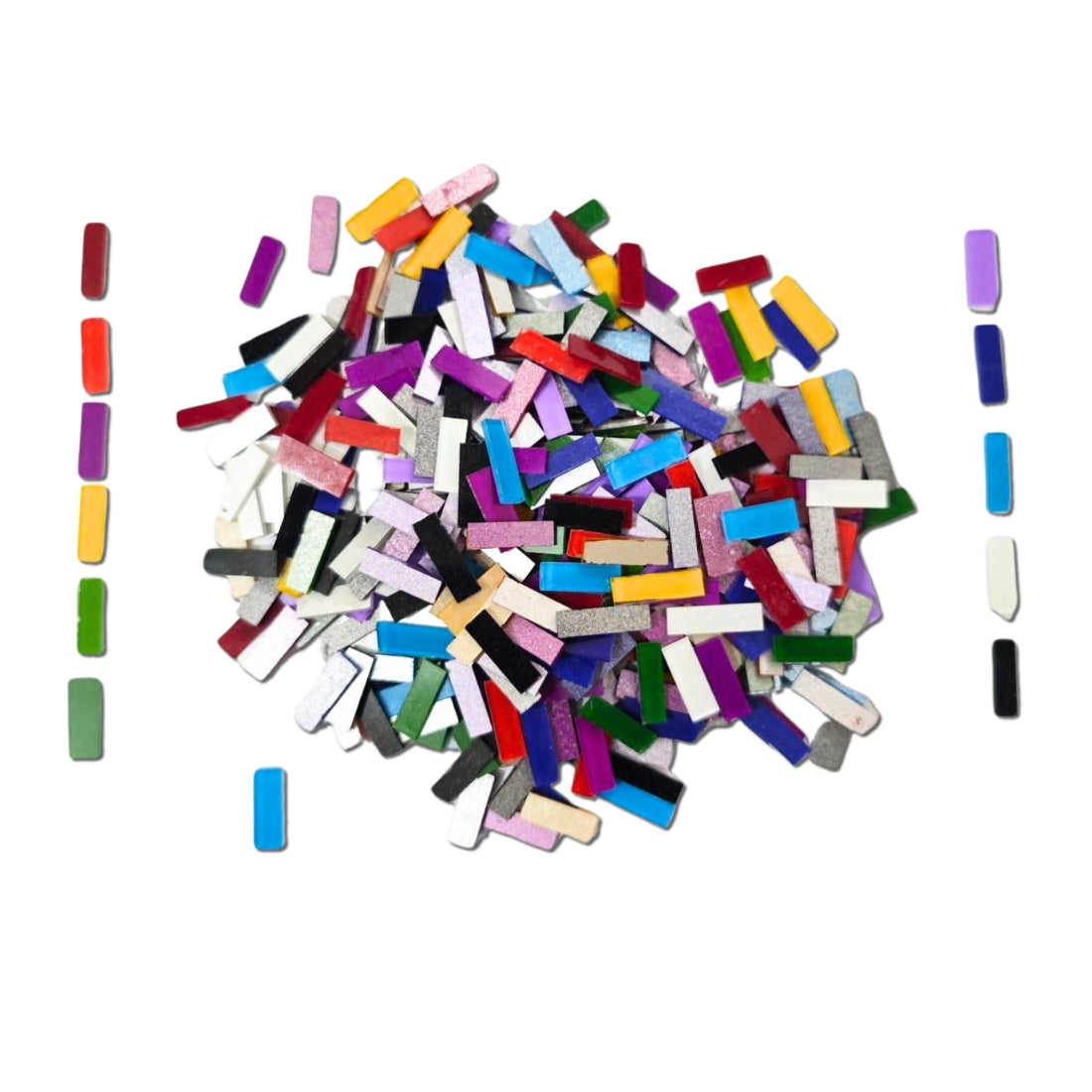 Mix Color Glass Mirror-Rectangle- 15MM