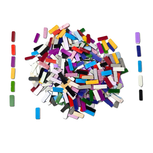 Mix Color Glass Mirror-Rectangle- 15MM