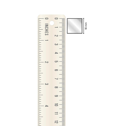 Glass Mirror- Square 18MM