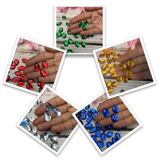 Tear Drop Rhinestones - Multi Color
