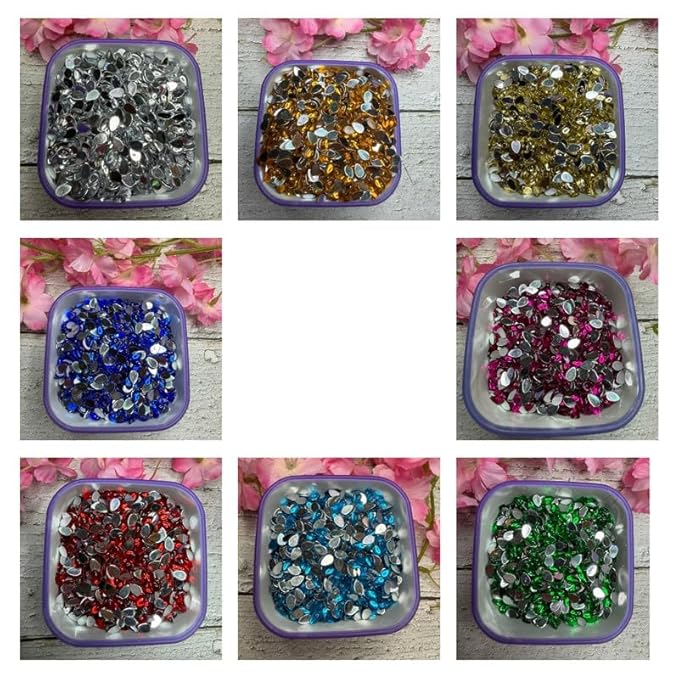 Tear Drop Rhinestones - Multi Color