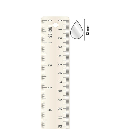 Glass Mirror- Tear Drop- 12MM