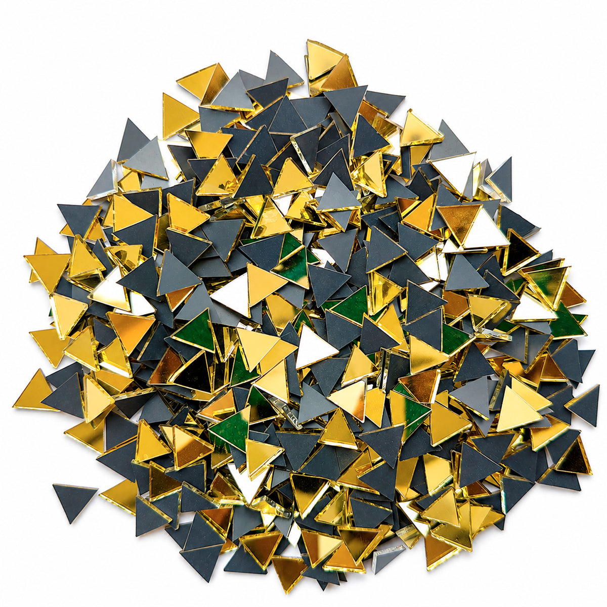 Glass Mirror- Triangle- Golden- 10MM