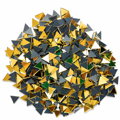 Glass Mirror- Triangle- Golden- 10MM