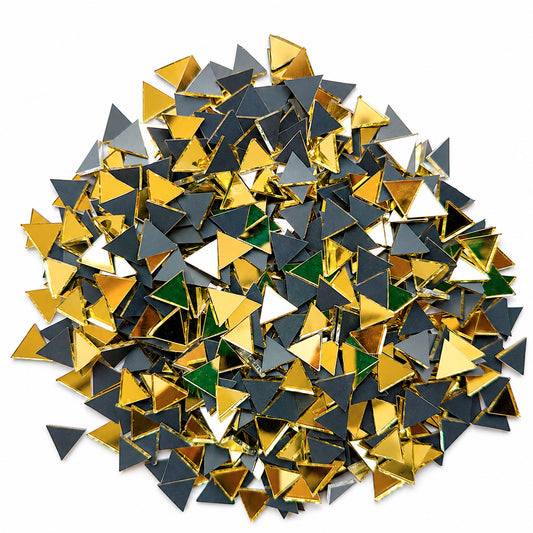 Glass Mirror- Triangle- Golden- 10MM