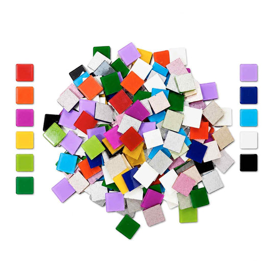Mix Color Glass Mirror-Square- 12MM