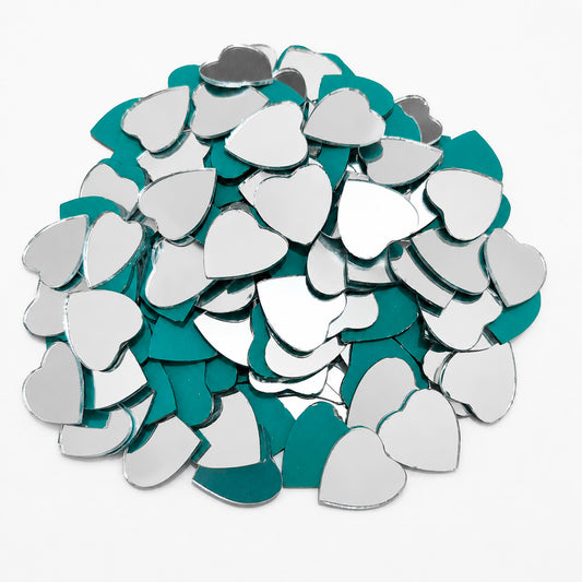 Glass Mirror- Heart 18mm