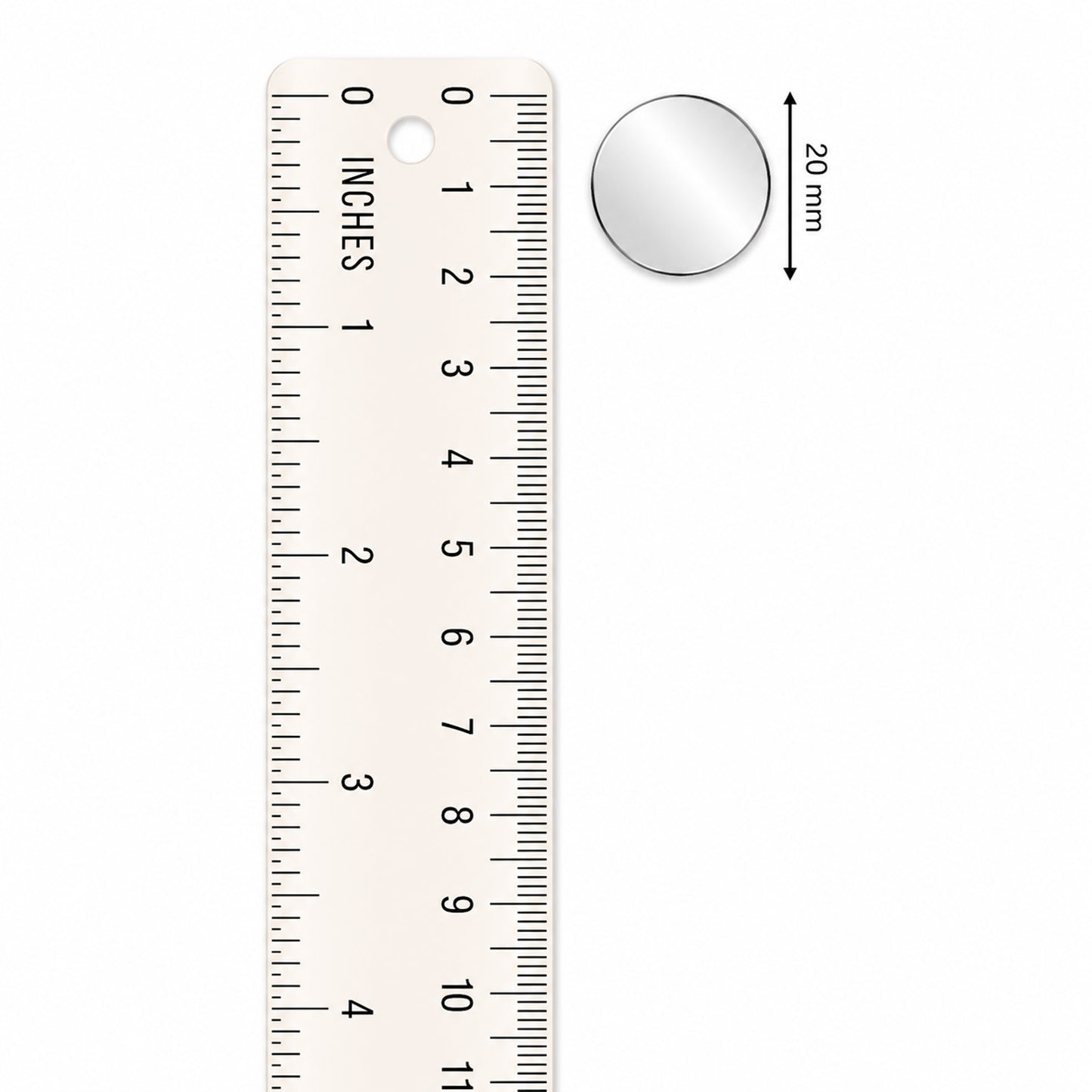 Glass Mirror- Round- 20MM