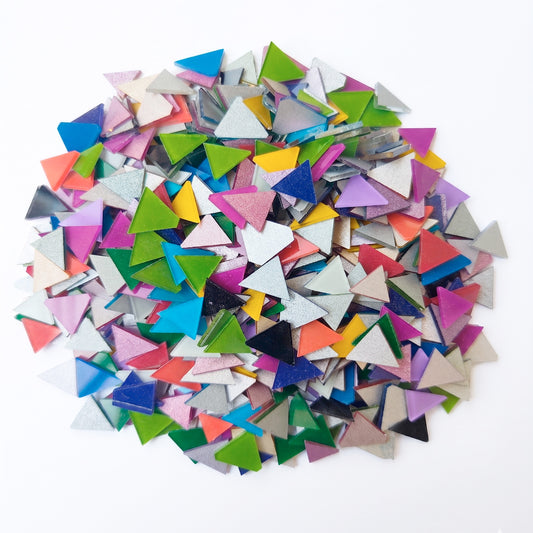 Mix Color Glass Mirror-Triangle- 13MM