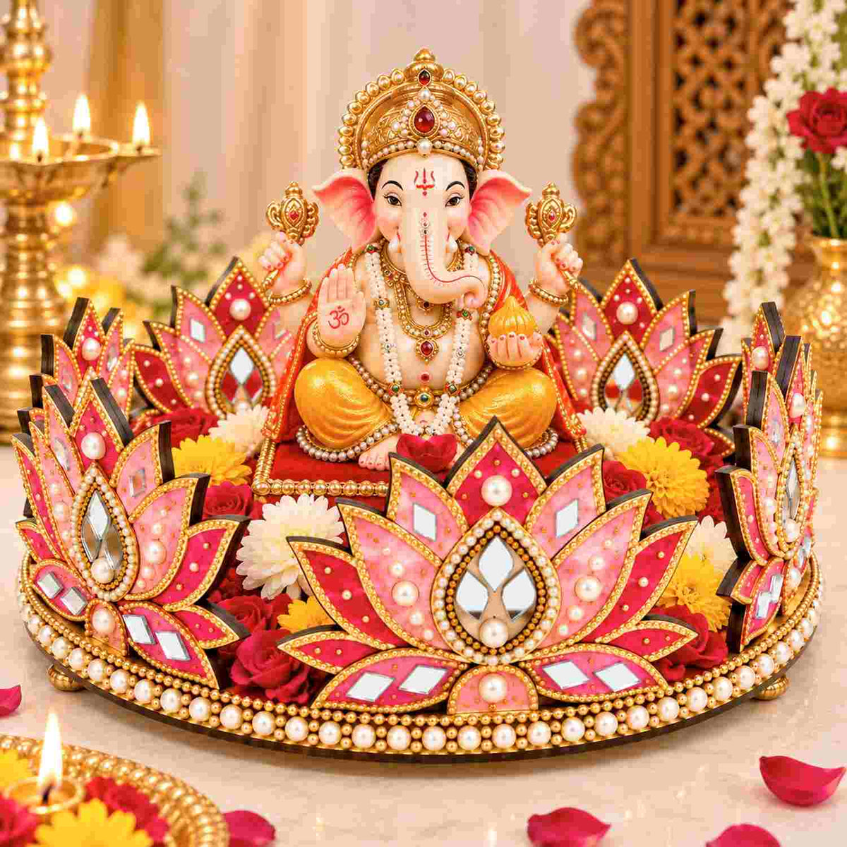 MDF Singhasan - Lotus