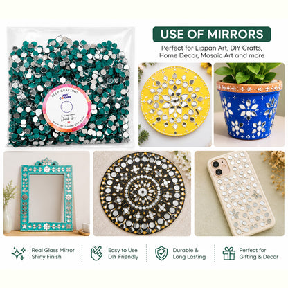 Glass Mirror- Round- 6MM