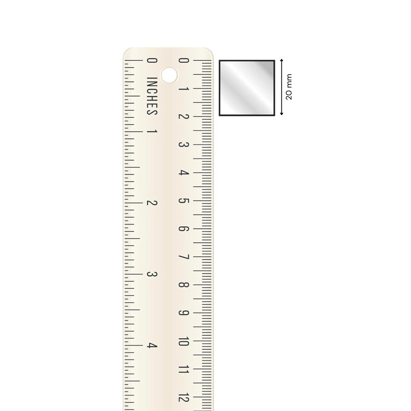 Glass Mirror- Square 20MM