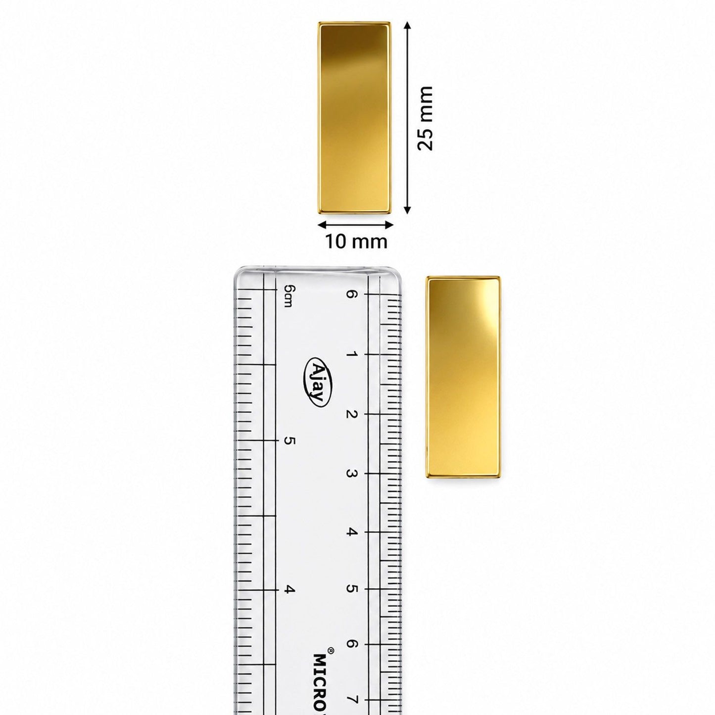 Golden Mirrorr- Rectangle- 25MM
