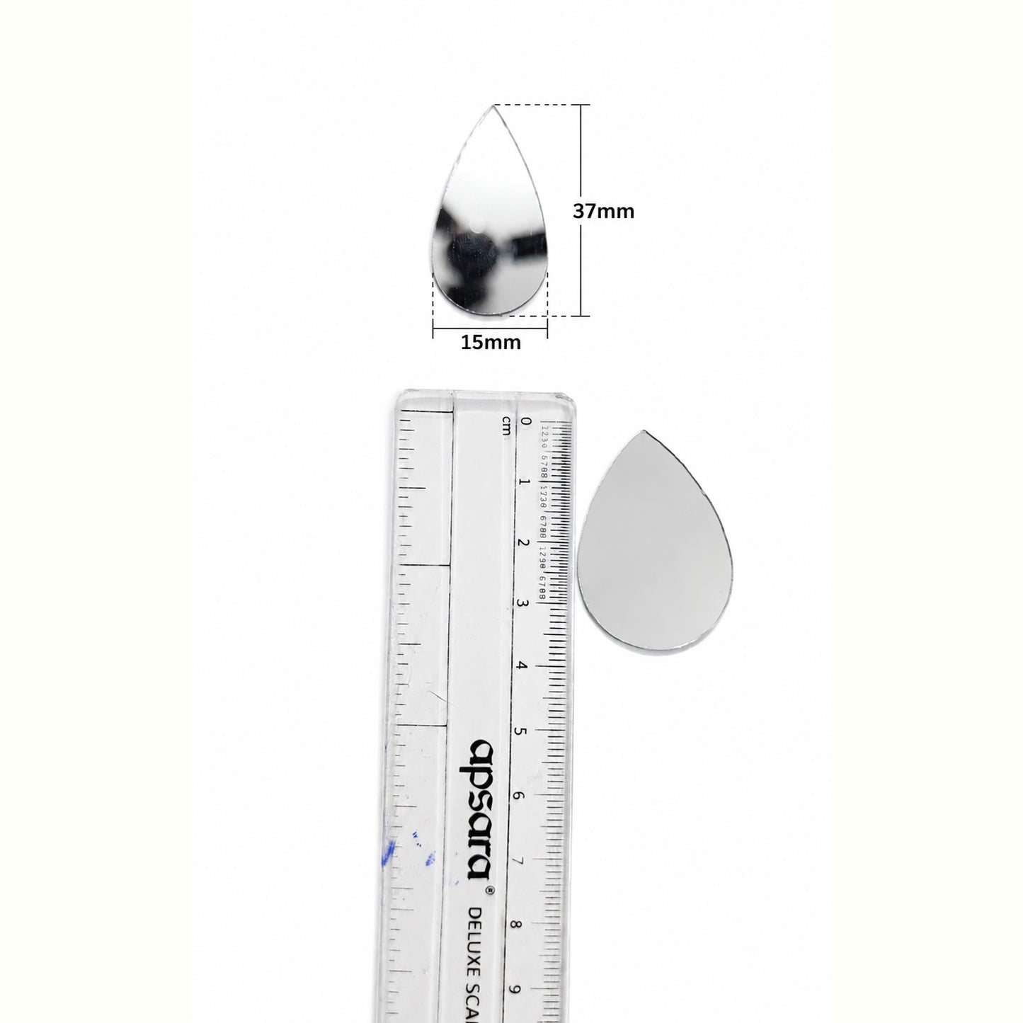 Glass Mirror- Tear Drop- 37MM