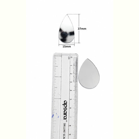 Glass Mirror- Tear Drop- 37MM
