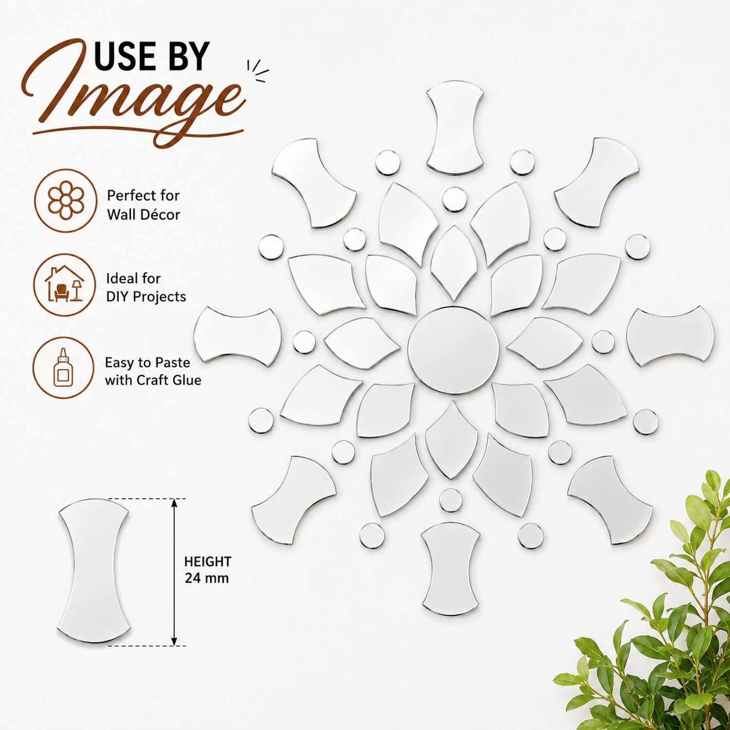 Glass Mirror- Power Drum- 24MM