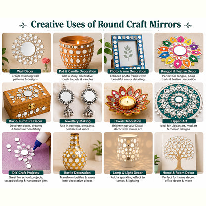 Glass Mirror- Round- 4MM