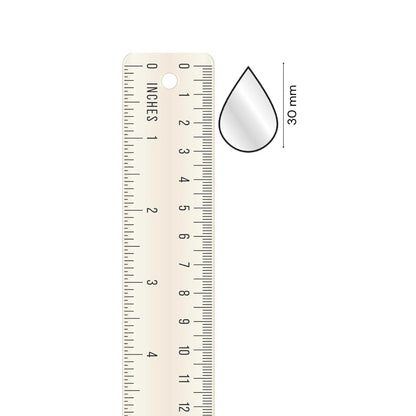 Glass Mirror- Tear Drop- 30MM