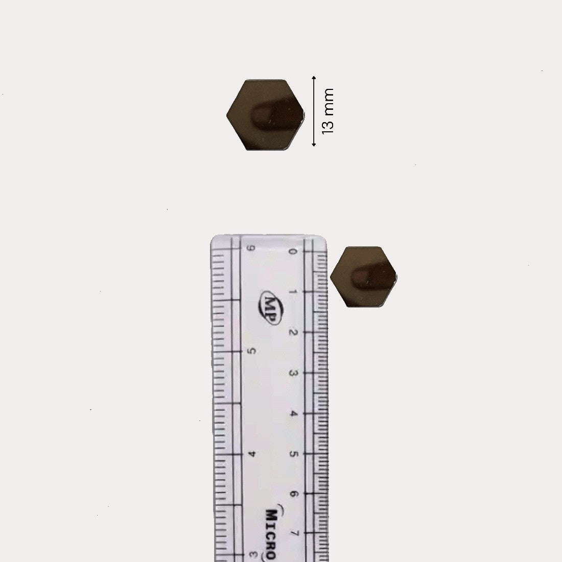 Glass Mirror- Hexa- 13mm