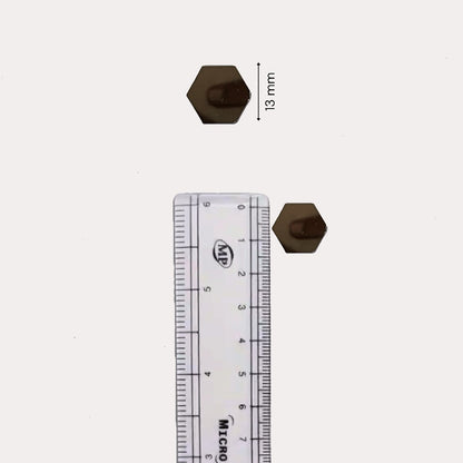 Glass Mirror- Hexa- 13mm