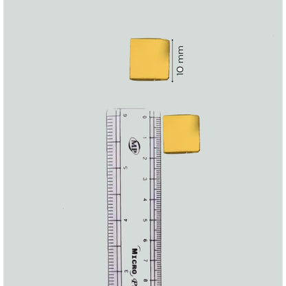 Glass Mirror- Square- Golden- 10MM