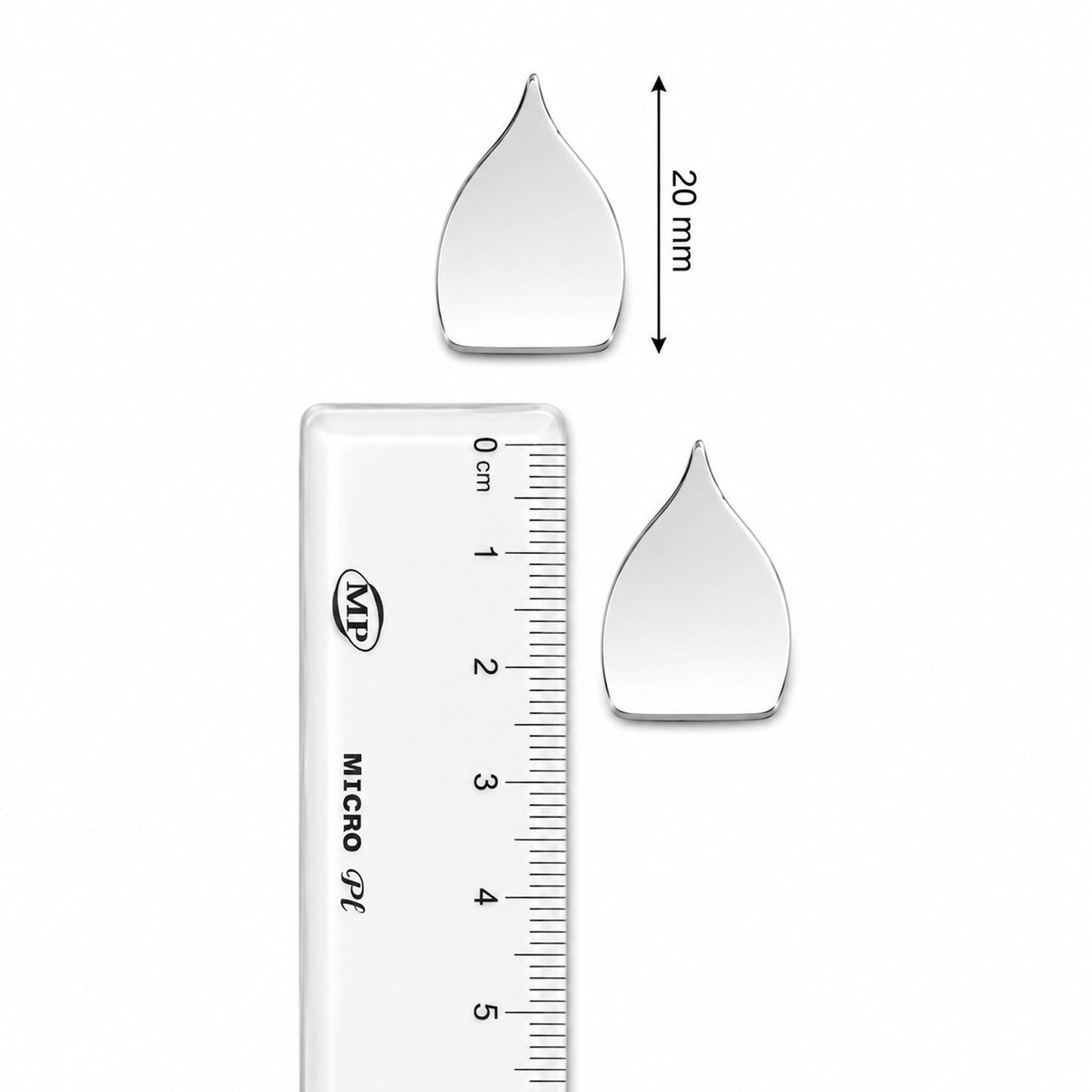 Glass Mirror- Half Leaf- 20MM