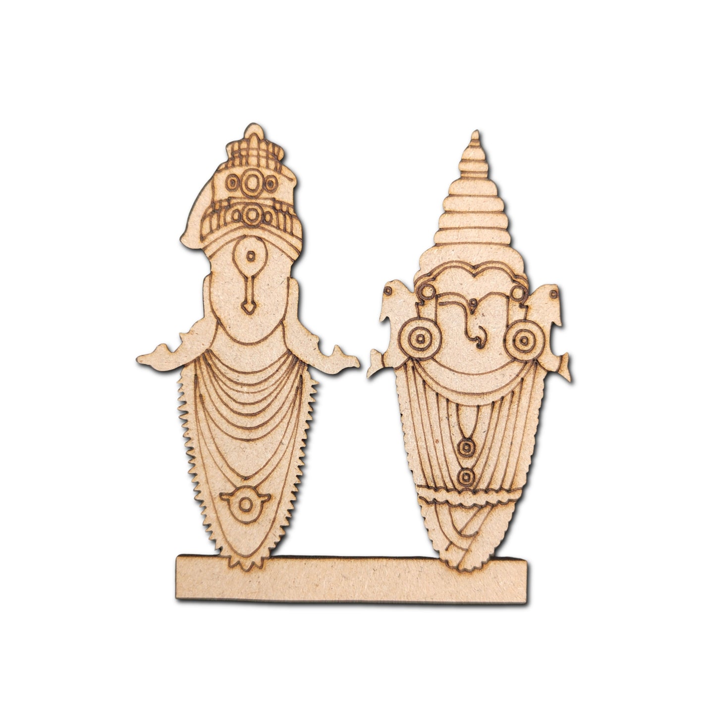 Pre Marked MDF Cutout Vitthal and Rukmani