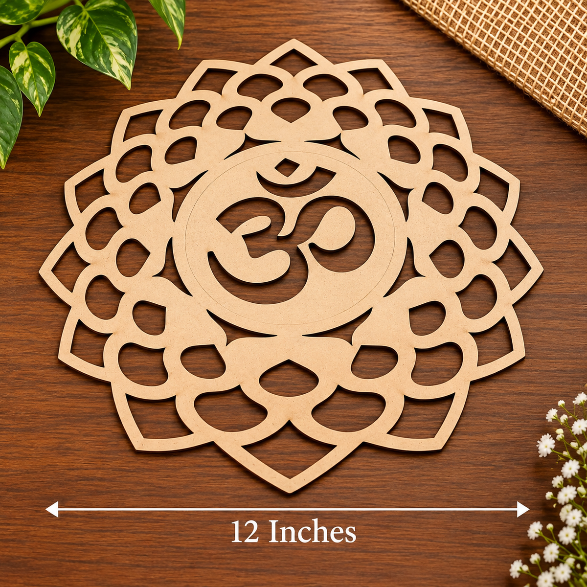MDF Om Mandala Design- 1