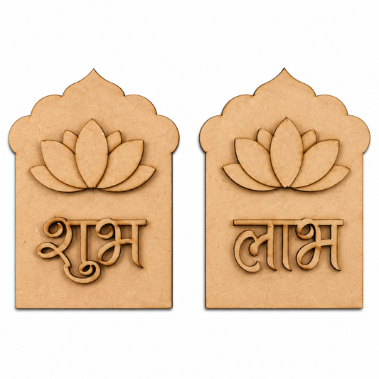 MDF Lotus Jarokha Shubh Labh