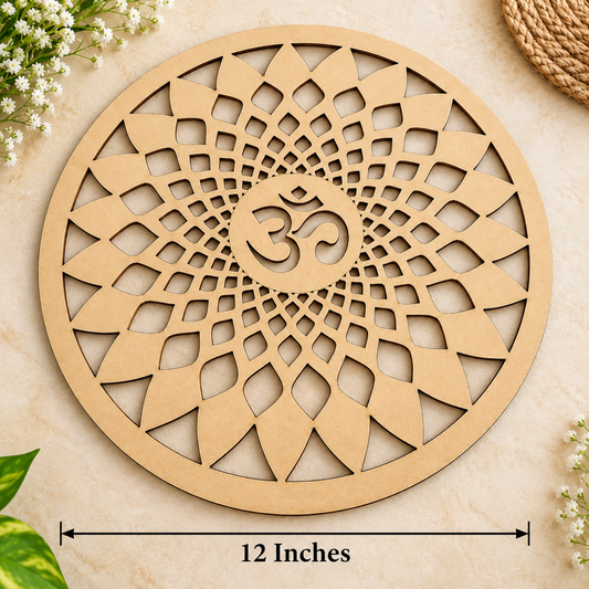 MDF Om Mandala Design- 2