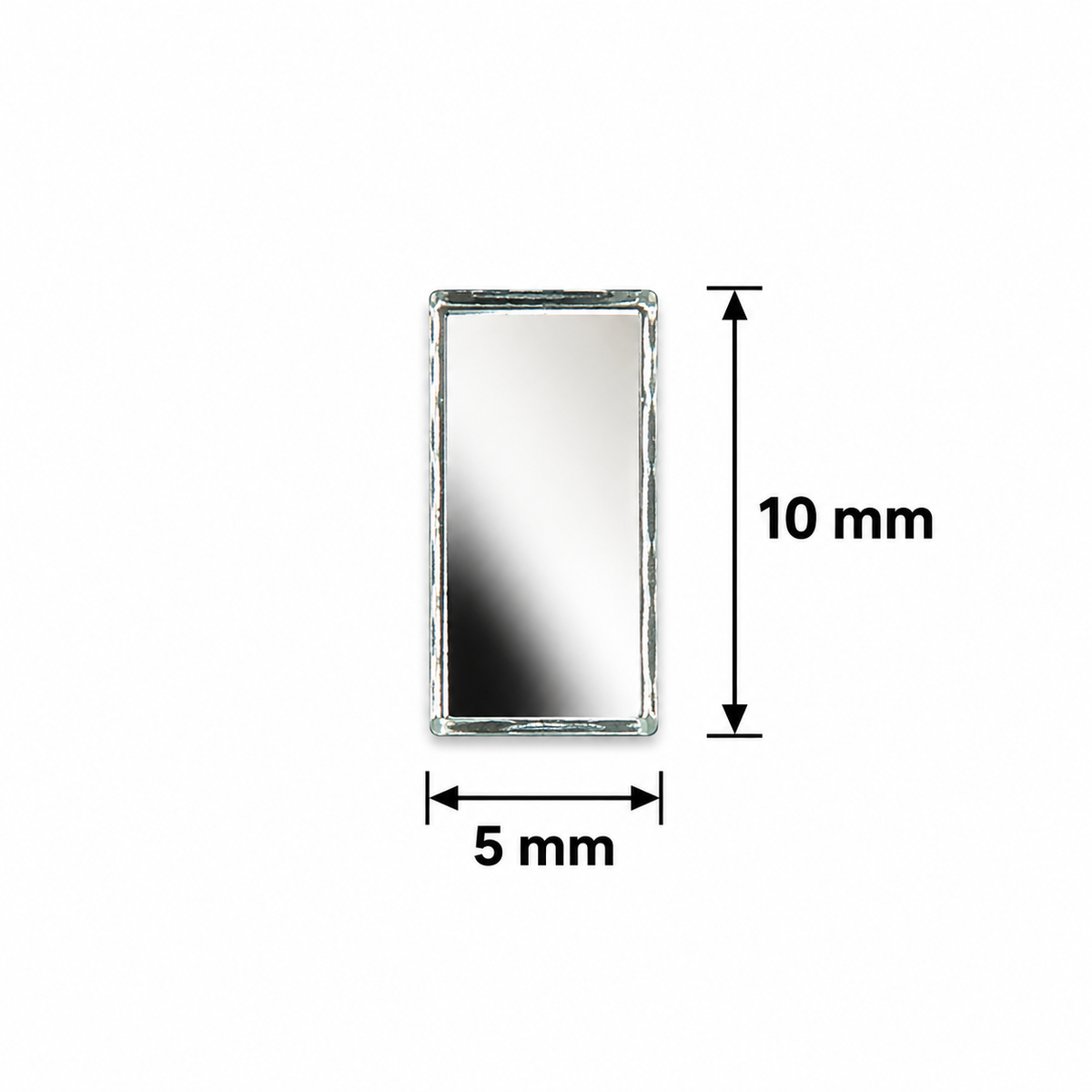 Glass Mirror- Rectangle- 5MMx10MM
