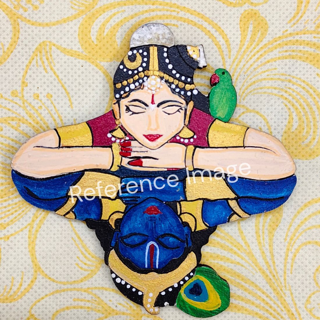 Pre Marked MDF Cutout Andal with Krishna