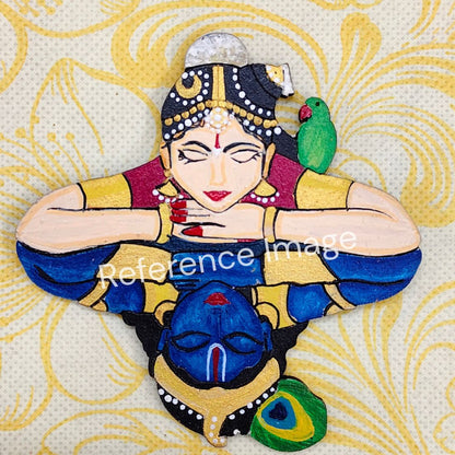 Pre Marked MDF Cutout Andal with Krishna