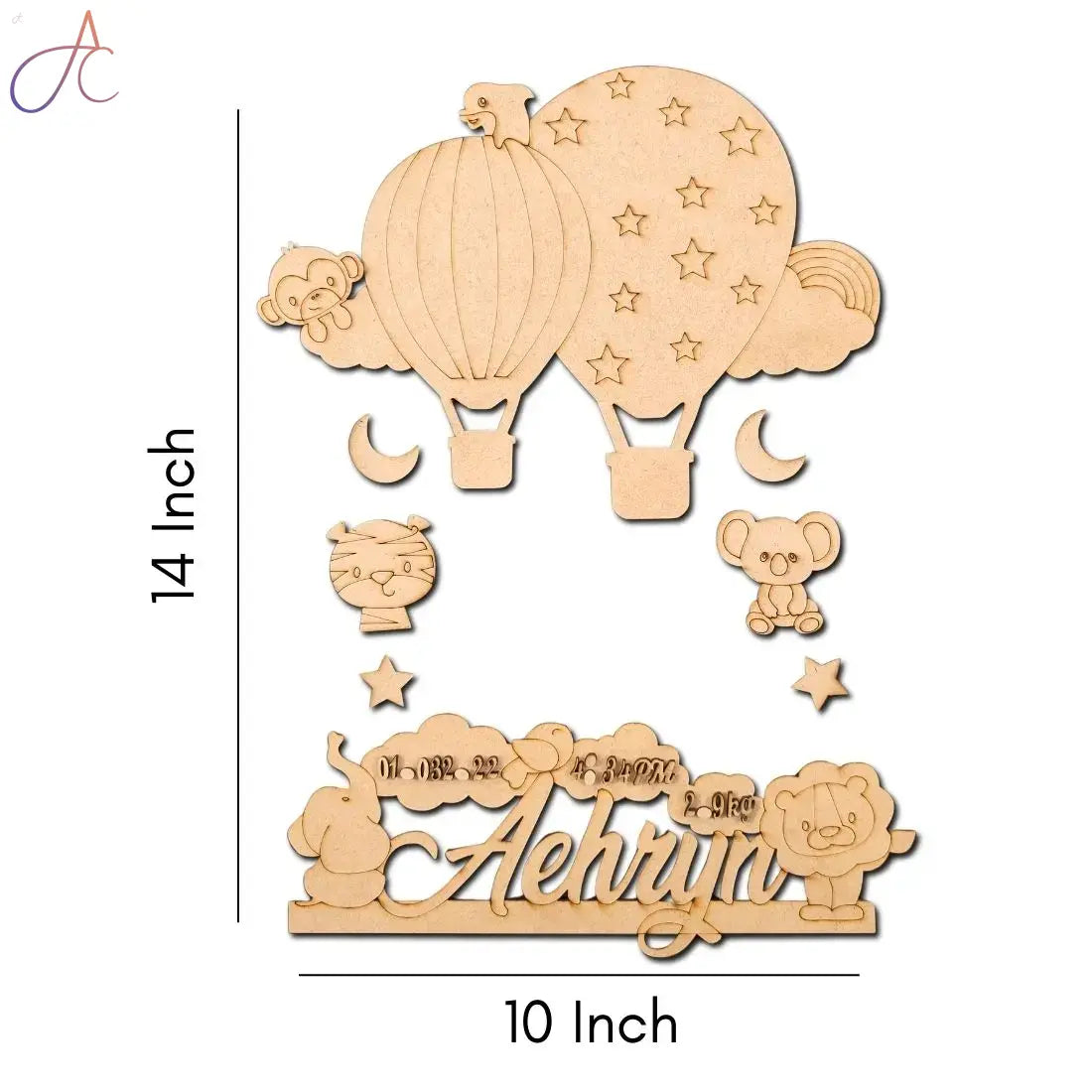 Kids Nameplate- Animal Theme