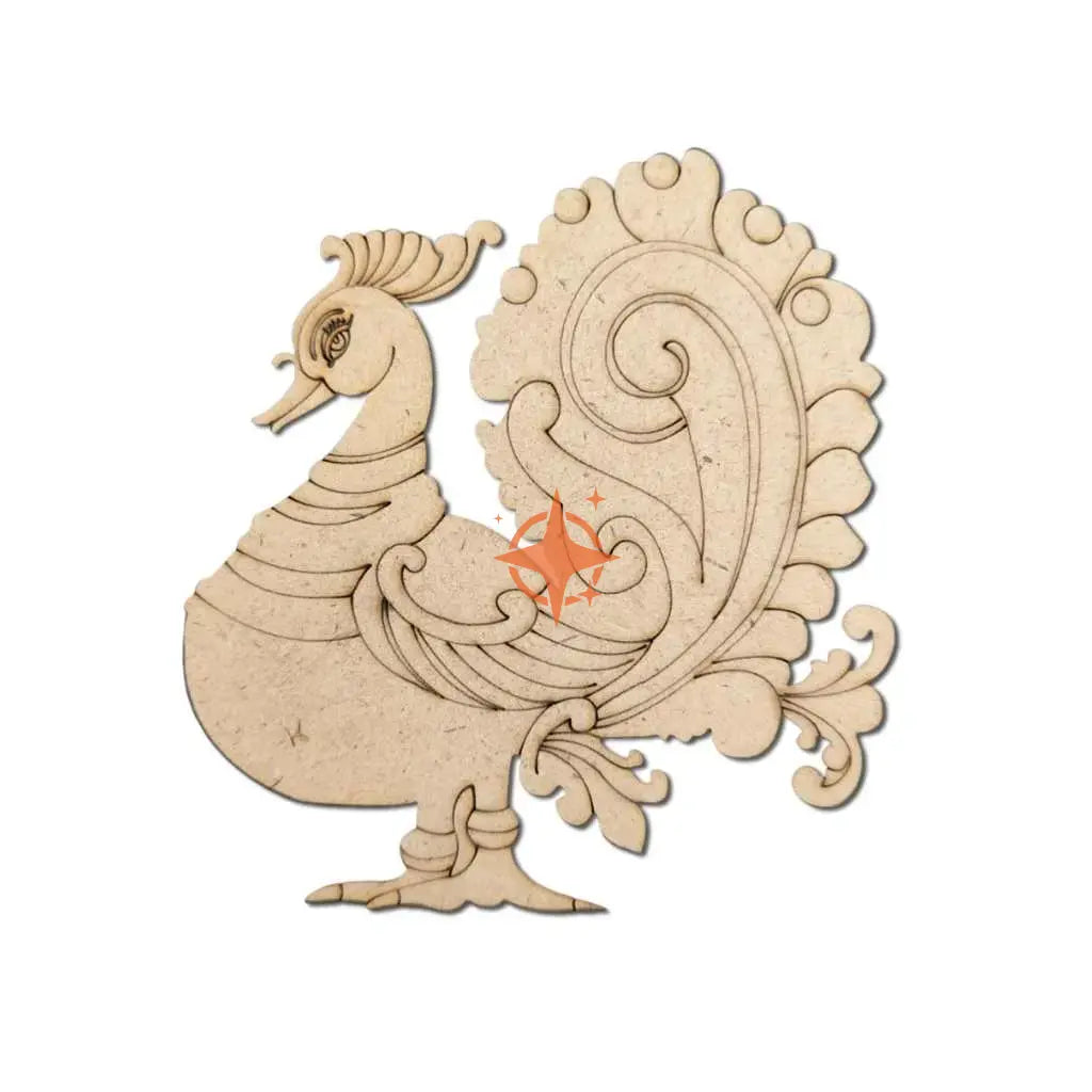 Pre Marked MDF Cutout Annam (Peacock)