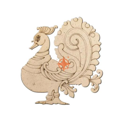 Pre Marked MDF Cutout Annam (Peacock)