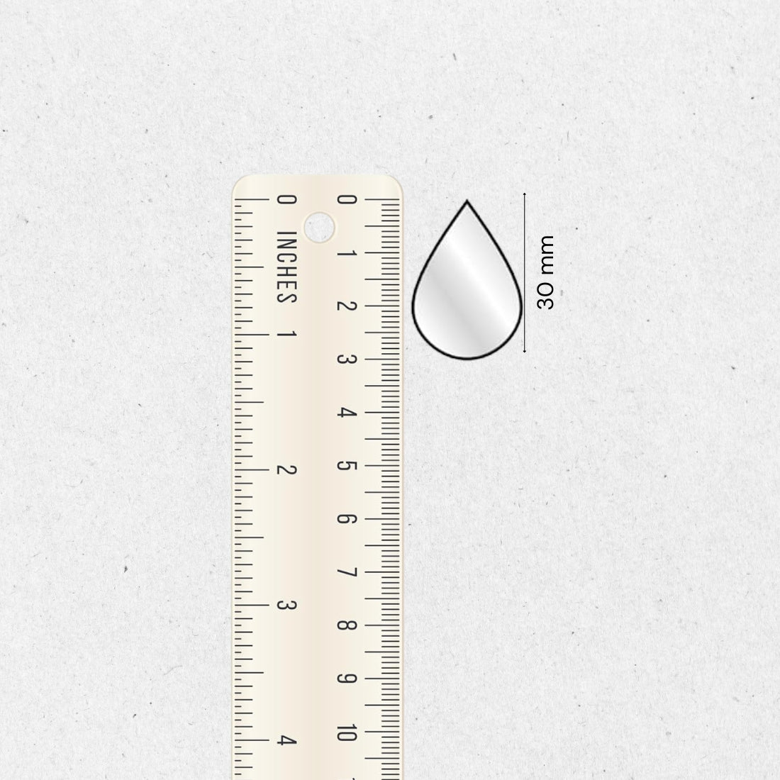 Glass Mirror- Balloon- 30MM