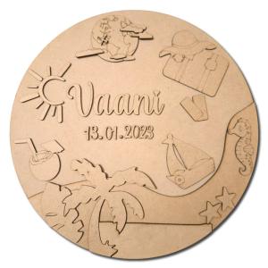 Kids Nameplate- Beach Theme