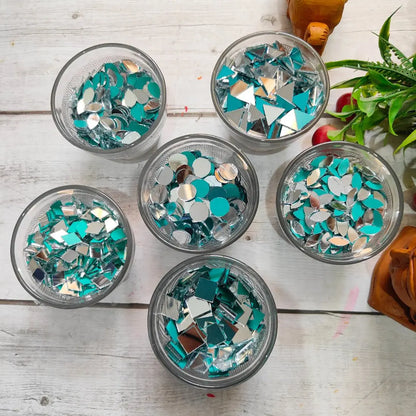 1500-Pieces Glass Mirror Set for Lippan Art, Jewelry Making & DIY Crafts with Free Fabric Glue(Mirror Kit-02)