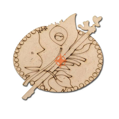 Pre Marked MDF Cutout Brooch