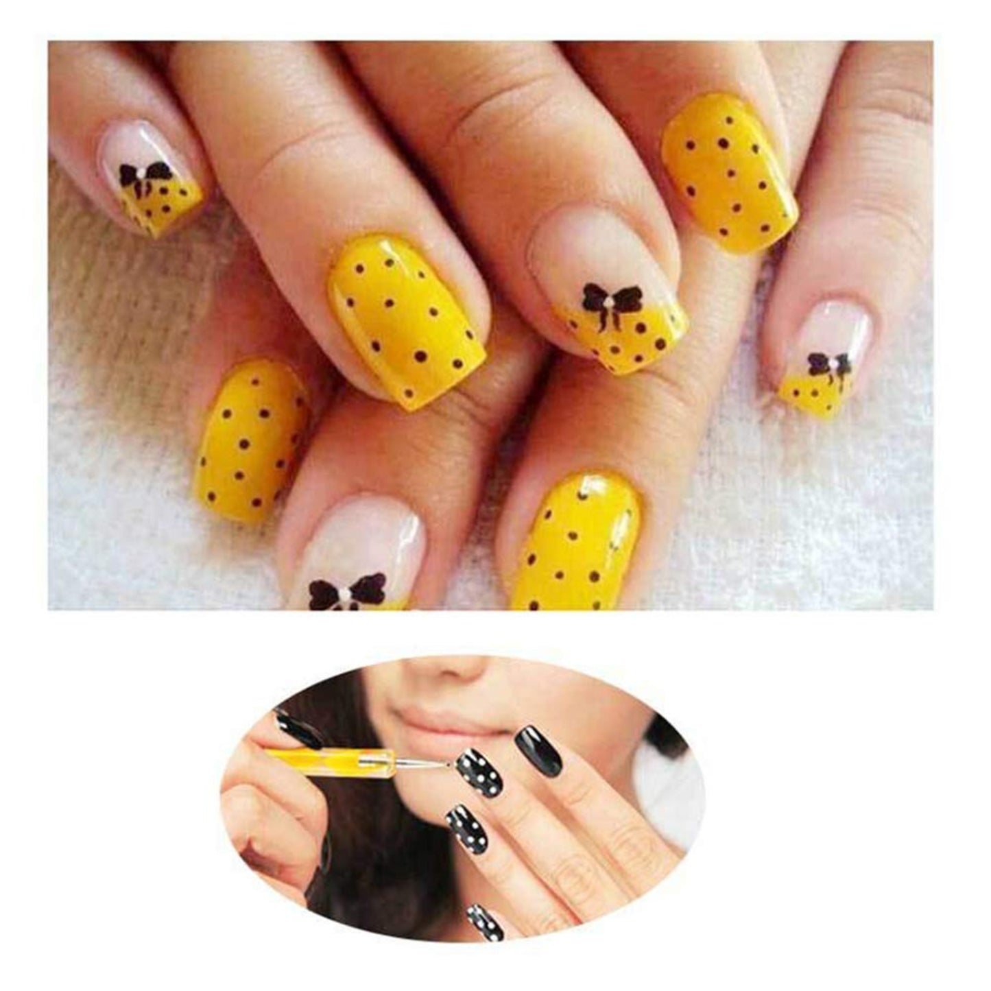 5pcs Acrylic Dotting Tool Set for Clay Pottery Ceramic Nail Art DIY